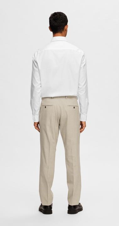 Actual product image Selected Slim fit checked suit trousers (56)
