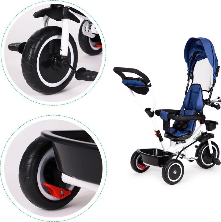 Actual product image EcoToys Tricycle, pram (360* rotating seat)