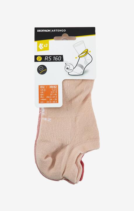 Immagine prodotto Artengo Tennissocken Low 3er Pack - RS160 rosa