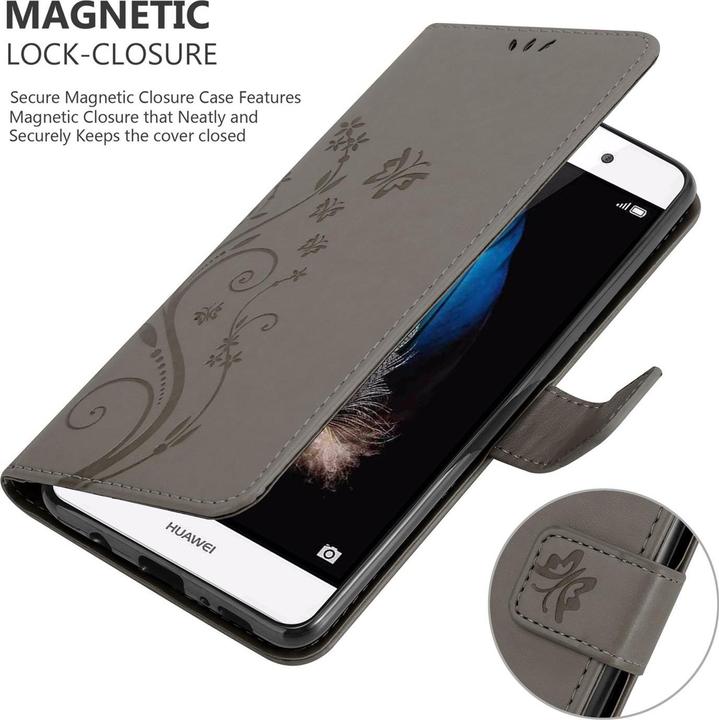 Actual product image Cadorabo Flower Book Cover (Huawei P8 Lite)