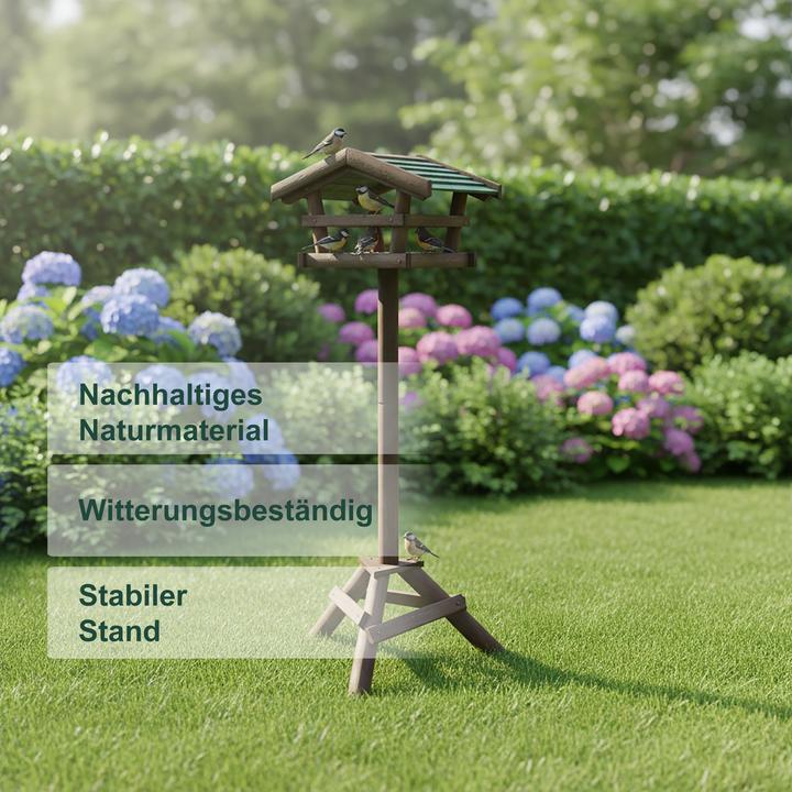 Actual product image Relaxdays Birdhouse with Stand approx 100 x 37 x 43 cm