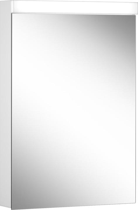 Schneider DAILY Line Ultimate LED Lichtspiegelschrank, 1 Tür Anschlag wechselbar, Steckdose rechts (84 x 56 x 20 cm)