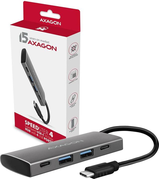 Actual product image Axagon HMC-4G2 (USB-C, 4 ports)