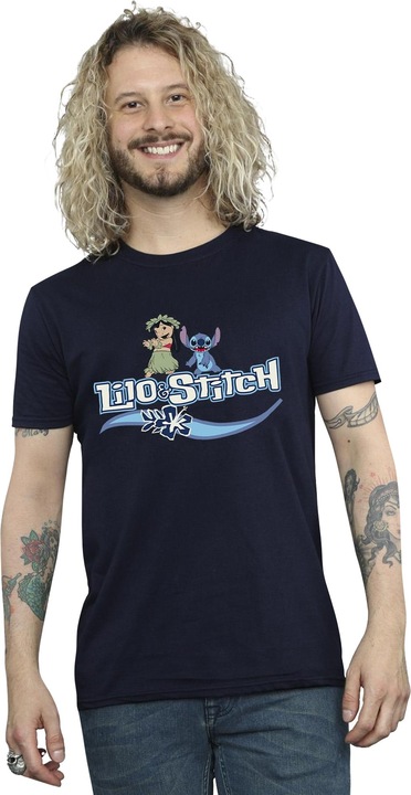Actual product image Disney Mens Lilo And Stitch Characters T-Shirt (4XL)