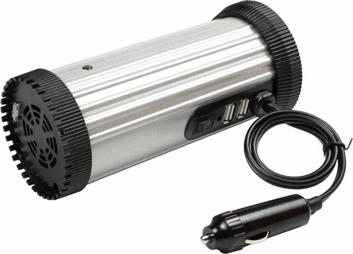 Produktbild Energenie power adapter/inverter Auto 150 W Aluminium schwarz EG-PWC150-01