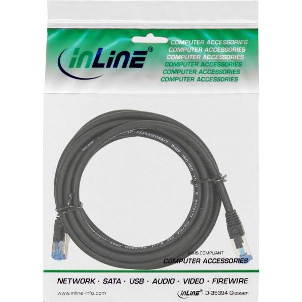 Thumbnail - InLine Patchkabel Cat.6A, S/FTP (PiMf), 500MHz (S/FTP, CAT6a, 0.50 m), Netzwerkkabel