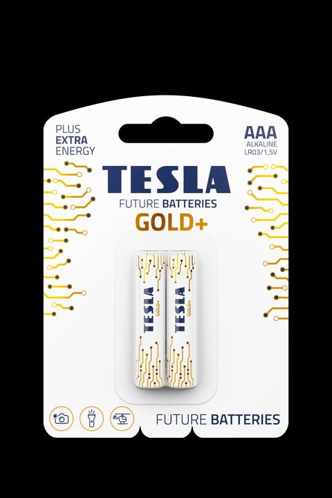 Produktbild Tesla baterie AAA GOLD+, 2ks, LR03 (2 Stk., AAA)