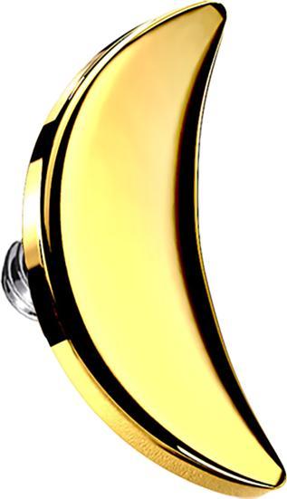 Image du produit Star Piercing Dermal Anchor Lune doré (sans laiton, Acier chirurgical 316L)