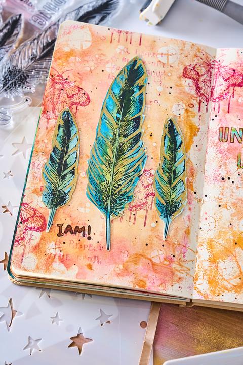 Immagine prodotto Sizzix Set di Timbri trasparenti 10 Pezzi / 3 Pezzi Stencils - The R's have it by Cat Kerr