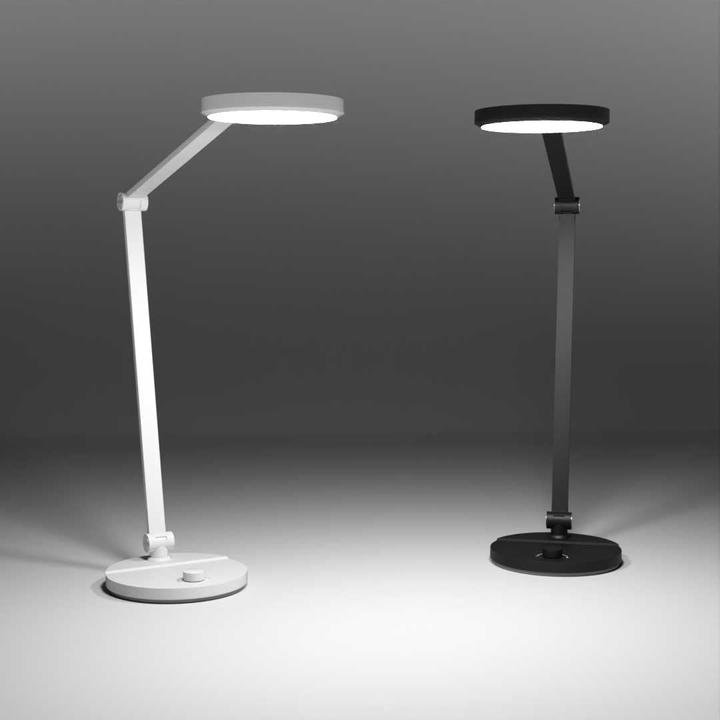 Produktbild FeinTech SKT LTL00121 - LED-Schreibtischlampe 7 W mit Drehknopf schwarz (540 lm)