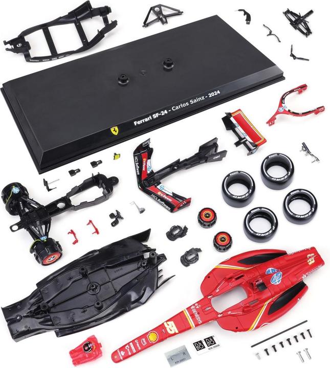 Actual product image Bburago Ferrari F1 SF-24 1/24 Kit Sainz 2024