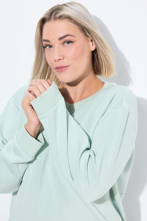 Actual product image Ulla Popken Long Sleeve Cutout Yoga Sweatshirt (50, 52)