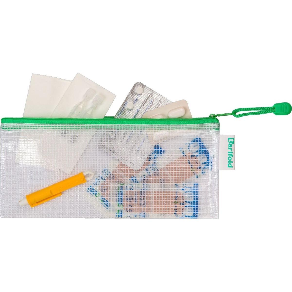 Thumbnail - Tarifold, Mappe, Reissverschlusstasche PVC grün DL 250x215mm VE=8 Stück (DL, 8 x)