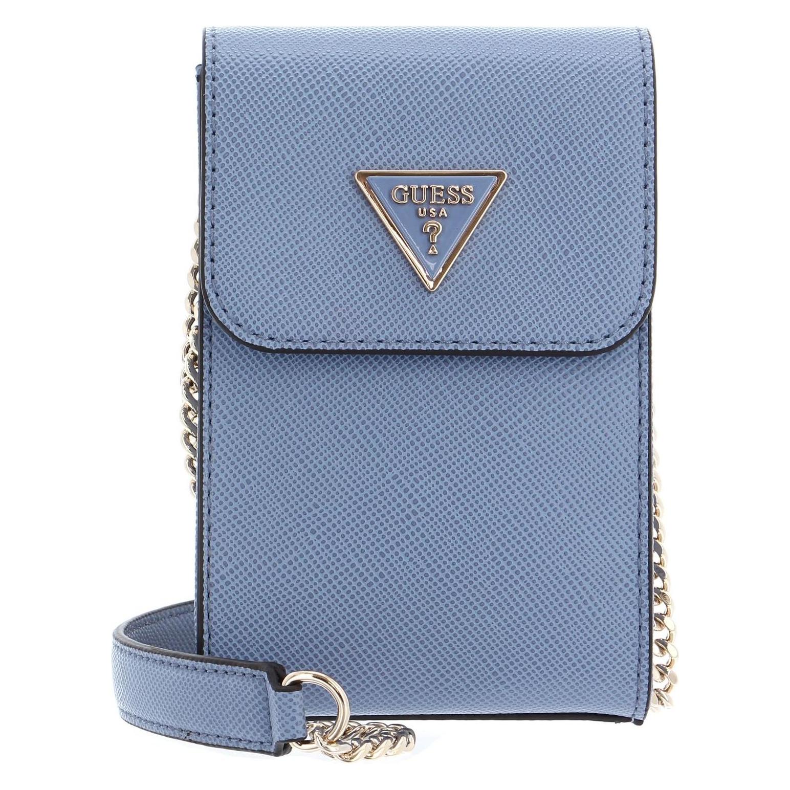 Guess, Damen, Handtasche, Noelle Flap Chit Chat Phone Bag, Blau