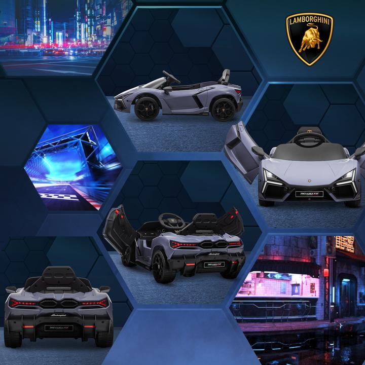 Actual product image Aiyaplay Kinder Elektroauto Kunststoff, Stahl Grau (12 V)