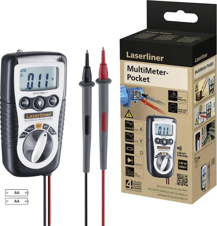 Actual product image Laserliner MultiMeter-Pocket Hand-Multimeter