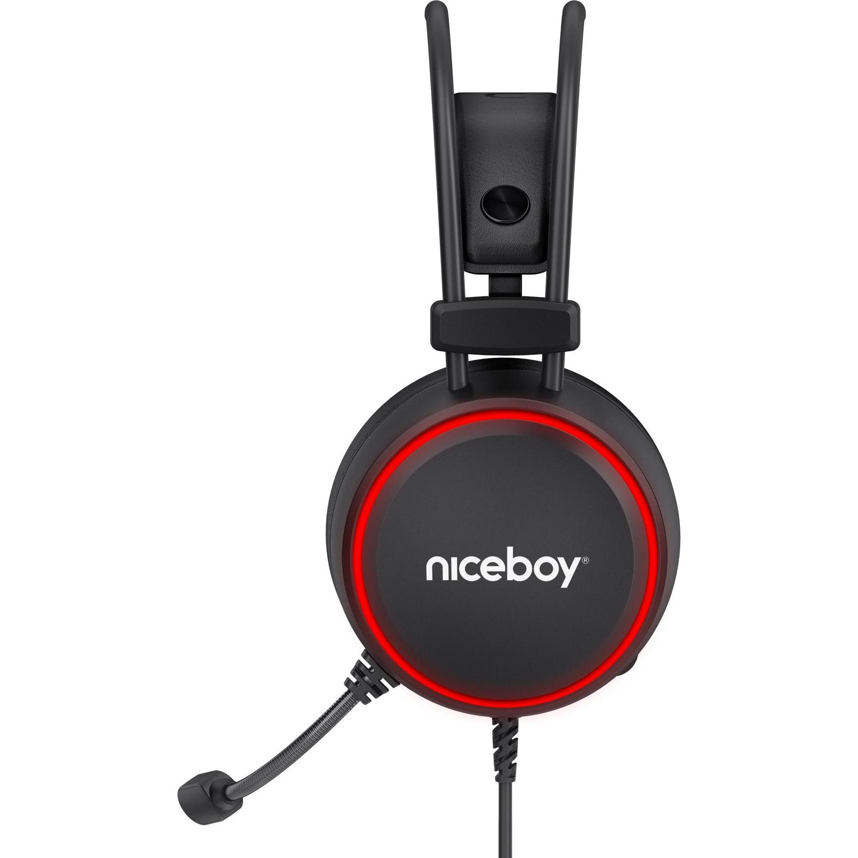 Thumbnail - Niceboy ORYX X220 Iris (Kabelgebunden), Gaming Headset, Schwarz