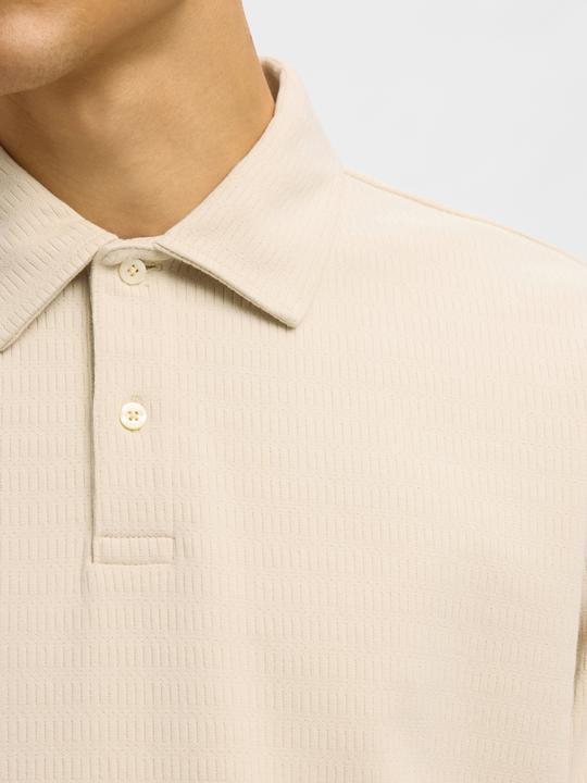 Produktbild Selected 100% Baumwoll Langarm-Poloshirt (M)