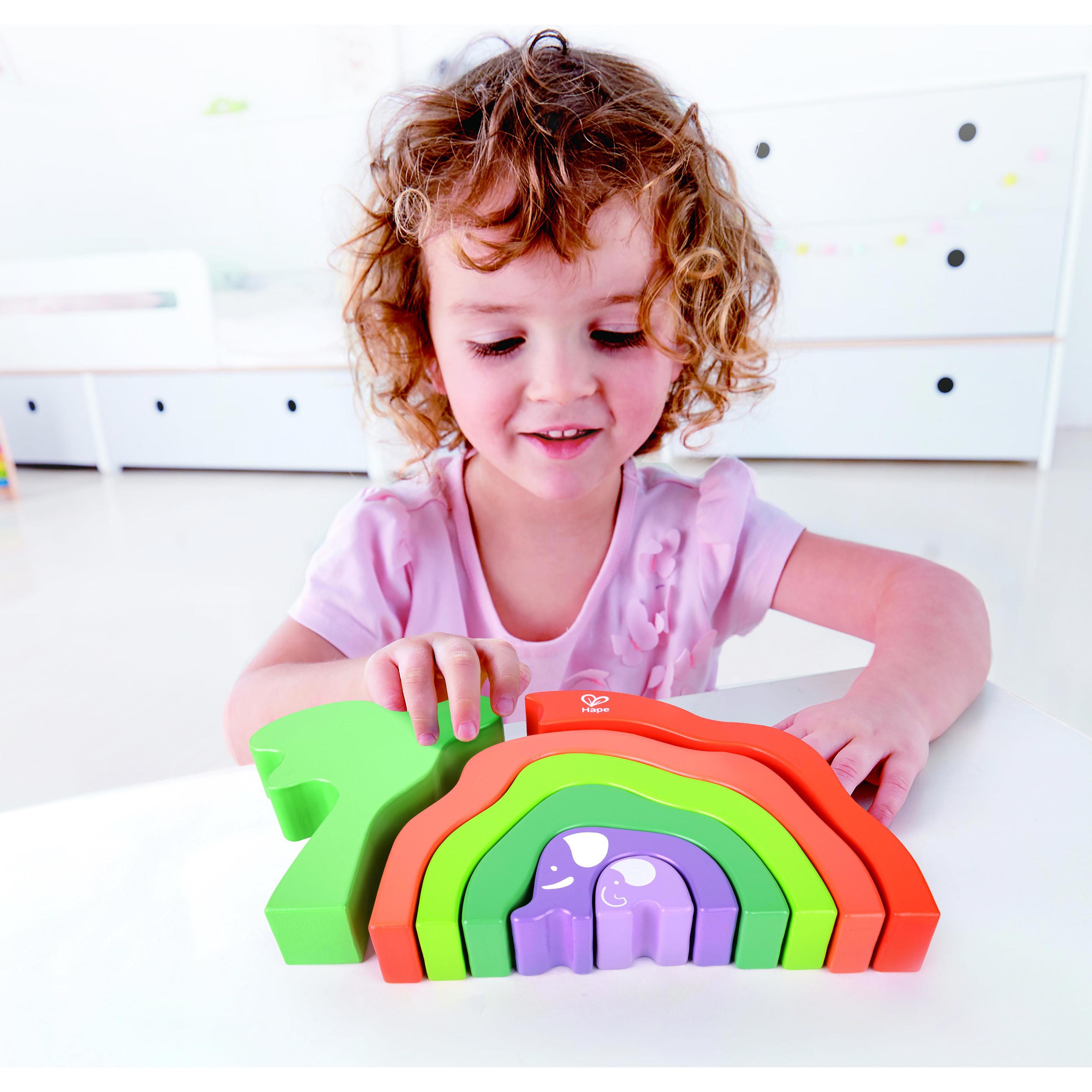 Thumbnail - Hape Stapelblöcke Elefanten-Safari