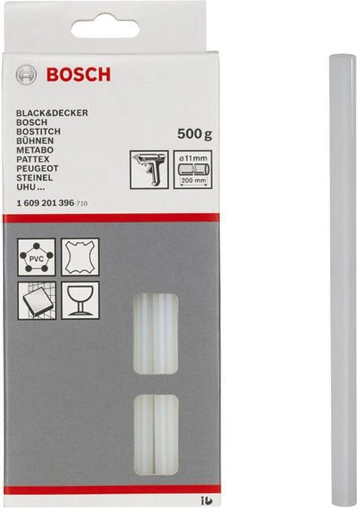 Actual product image Bosch Professional Zubehör Hot-melt adhesive, 11 x 200 mm, 500 g, transparent