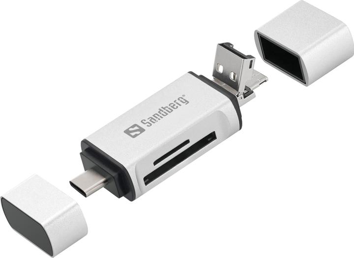 Produktbild Sandberg Card Reader USB-C+USB+MicroUSB (USB-C, Micro USB, USB)