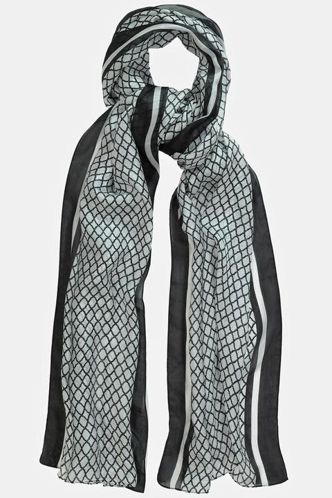 Image du produit Ulla Popken Écharpe pure soie, motif losanges