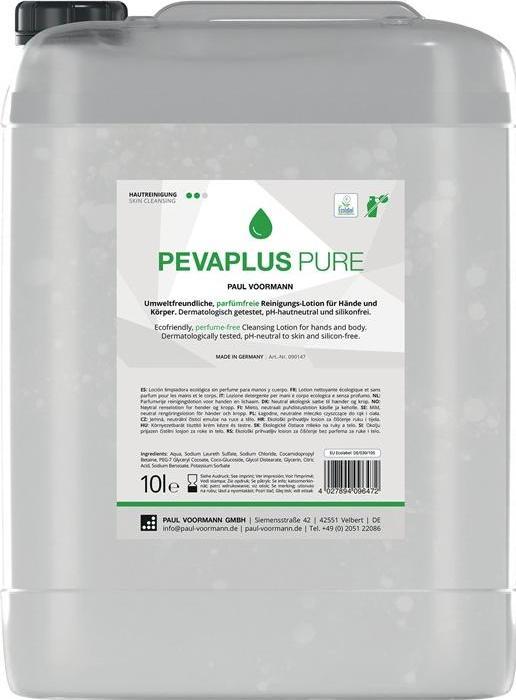 Actual product image Paul Voorman Hand cleaning Pevaplus PURE 10l non-perfumed canister PEVAPLUS PURE (Liquid soap, 10000 ml)