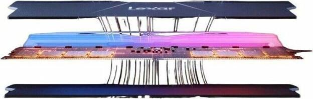 Actual product image Lexar Ares RGB (2 x 16GB, 6000 MHz, DDR5 RAM, U-DIMM)
