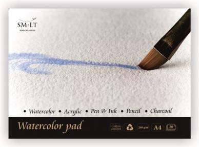 Actual product image ART Watercolour workbook SMLT, A3, 200 g glued (20) 0708-210 (A3)