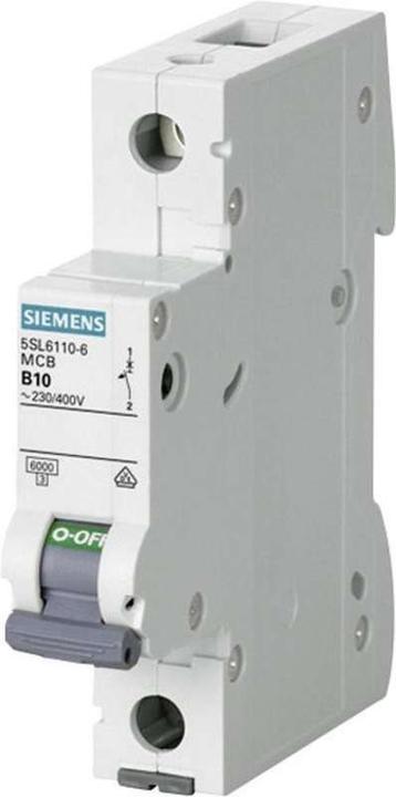 Actual product image Siemens 1 pole miniature circuit breaker