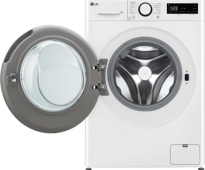 Produktbild LG F4R5010TSWW Waschmaschine 10kg AI DD, Klasse A-10%, 1400 U/min, TurboWash, Dampf (10 kg, Links)