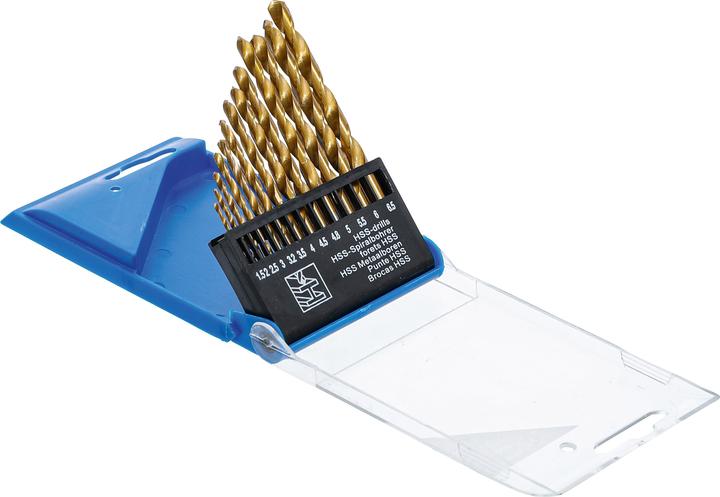 Actual product image BGS HSS Drill Set 1.5 - 6.5 mm titanium coated 13 pcs. (1.5 mm - 6.5 mm)