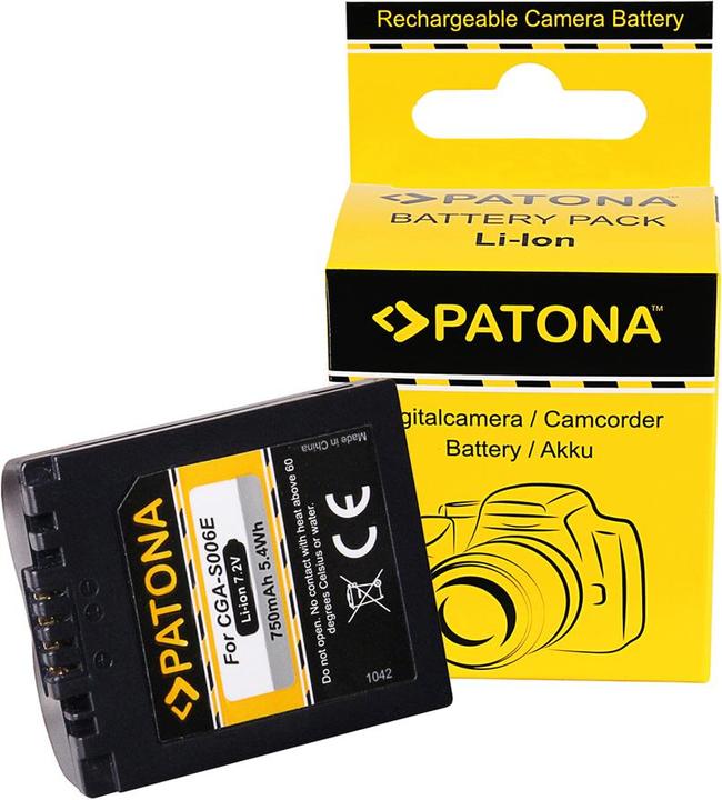 Patona Panasonic CGA-S006E (Batterie de l'appareil photo)