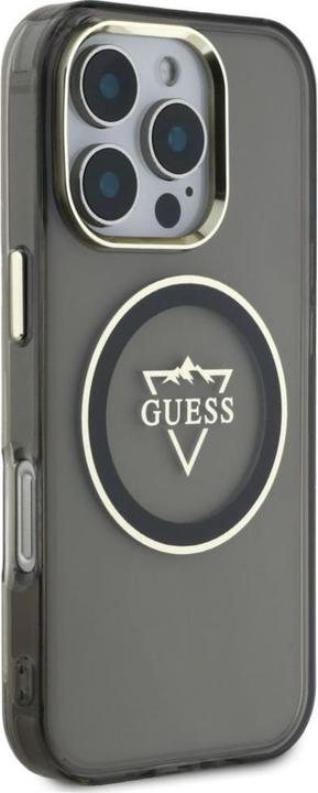 Actual product image Guess Hardcase MagSafe IML Metal Mountain Logo Case for iPhone 16 Pro Max 6,9" Black (Apple iPhone 16 Pro Max)