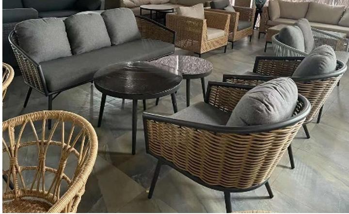Immagine prodotto Outsunny Set di mobili da giardino con design in vimini