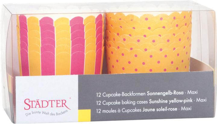 Produktbild Städter Cupcake Förmchen Gelb & Pink (7 cm)