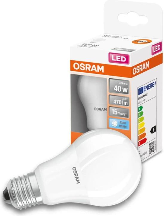 Produktbild Osram Led Star Classic A (E27, 5.50 W, 470 lm, 1 x, F)