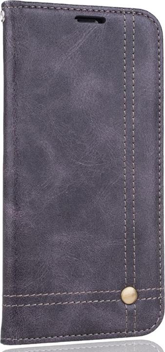 Produktbild König Design Handy Tasche Wiko Lenny 4 Plus Flip Cover Case Schutz Hülle Wallet Schale Grau (Wiko Lenny 4 Plus)