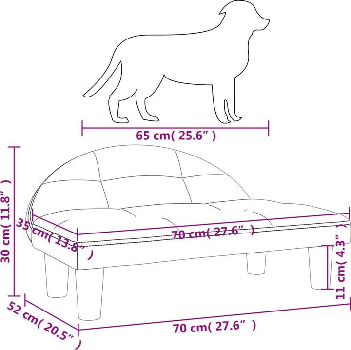 Image du produit vidaXL Hundebett (Chien)