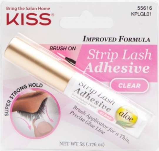 Actual product image KISS 24 HR Strip Eyelash adhesive clear (Mascara)