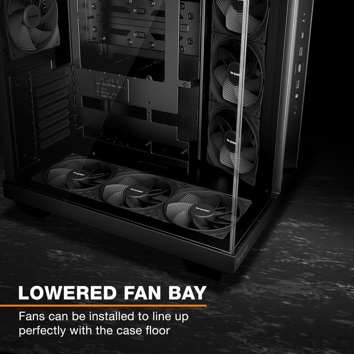 Actual product image be quiet! Light Base 500 Schwarz Midi Tower Gaming Gehäuse mit Seitenfenster (mATX, Mini-ITX, ATX)