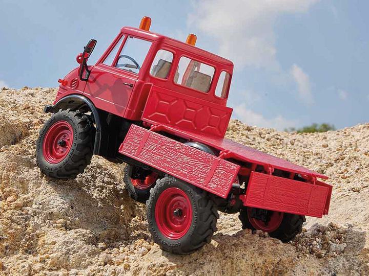 Immagine prodotto FMS FXC24 Unimog 421 1:24 rosso - RTR 2.4GHz (RTR pronto all'uso)