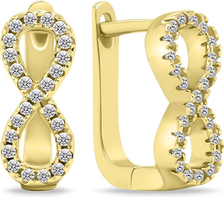 Image du produit Brilio Silver - Boucles d'oreilles Infinity en or moderne EA658Y