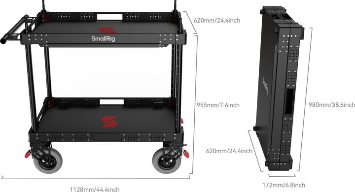 Immagine prodotto SmallRig 36″ Lightweight Video Production Camera Cart (Accessori video vari)