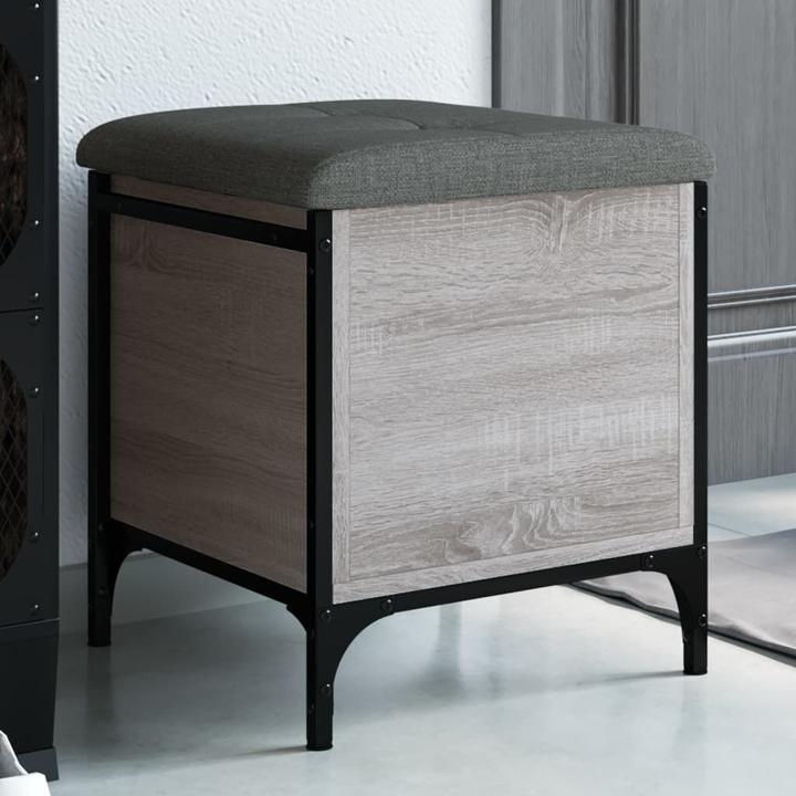 Produktbild VidaXL Sitzbank mit Stauraum Grau Sonoma 42x42x45 cm (42 cm)