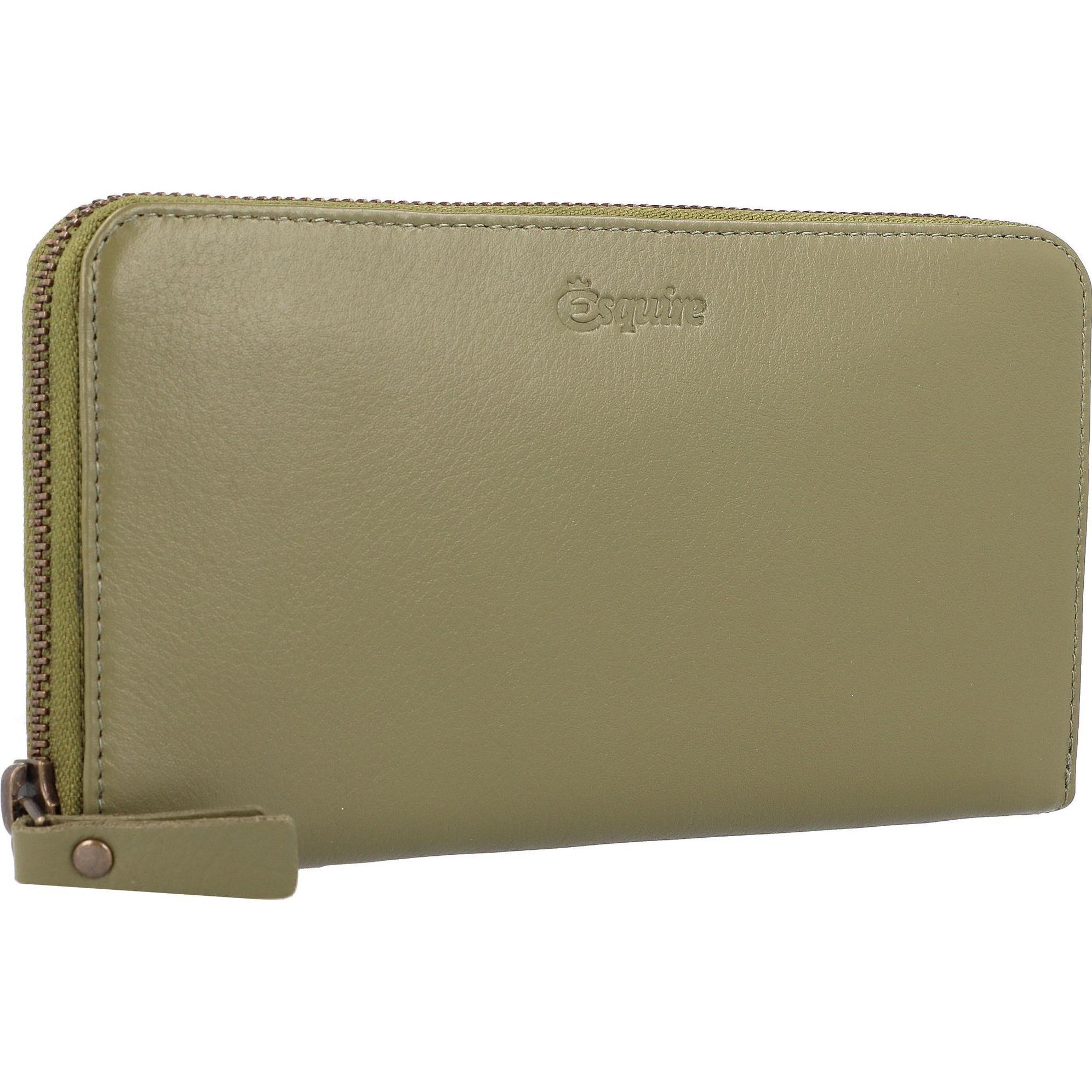 Thumbnail - Esquire, Damen, Portemonnaie, Peru Geldbörse RFID Leder 19 cm, Grün