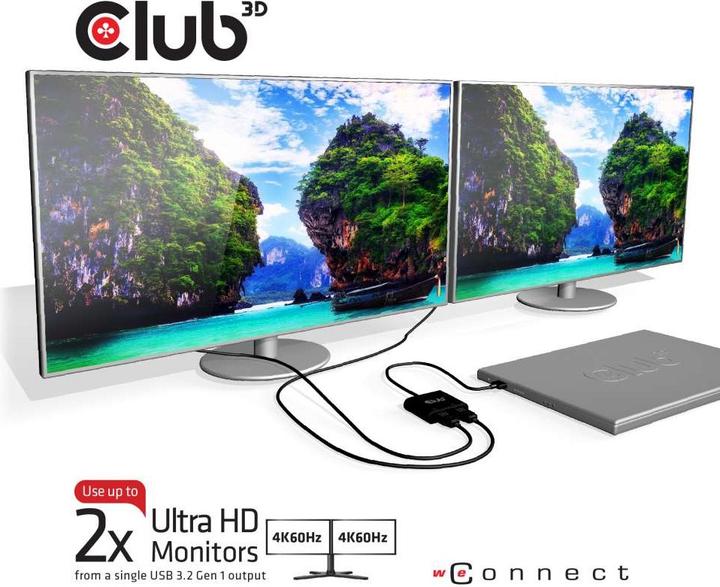 Produktbild Club 3D CSV-1477 USB A auf DisplayPort (DP, 9.30 cm)