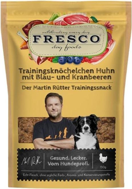 Immagine prodotto Fresco Martin Rütter Training Knuckles Pollo e mirtilli, 150 g (Adulto, 1 pz., 180 g)