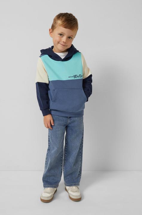 Produktbild s.Oliver Sweatshirt Kapuzen-Sweatshirt im Colorblocking, brushed inside (140)