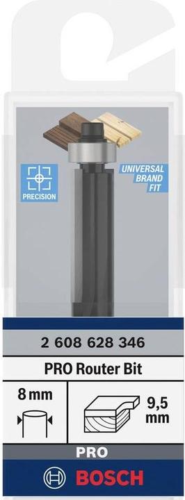 Produktbild Bosch Professional Zubehör Laminat-Bündigfräser, 8 mm, D1 9,5 mm, L 25,4 mm, G 68 mm